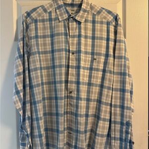 Lacoste Men's Blue Plaid Shirt
